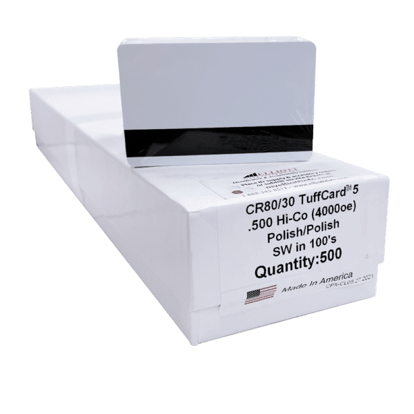 CR80.30 Composite (TAC 2) Cards w/4000 HICO Mag Stripe