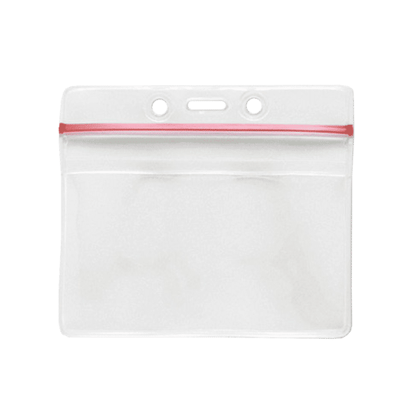 Resealable Plastic Badge Pouch