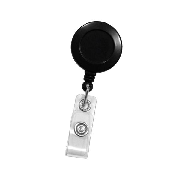 Badge Reel - Clear Vinyl Strap with Belt Clip