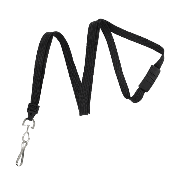 Break Away Adjustable Lanyard 3/8" w/No Twist Plastic Hook