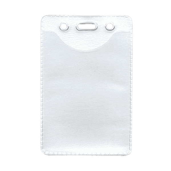Clear Vinyl Vertical Anti-Static Badge Holder