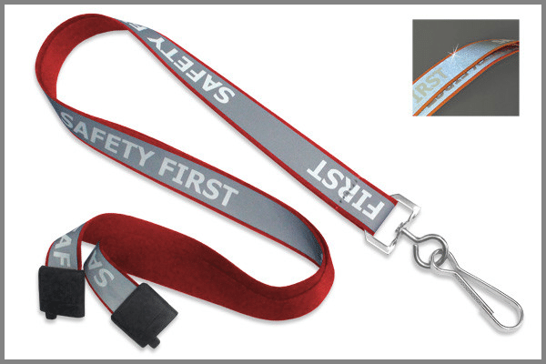 "Safety First" Reflective Lanyards
