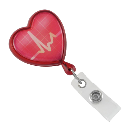 Red EKG Heart Shaped Reel