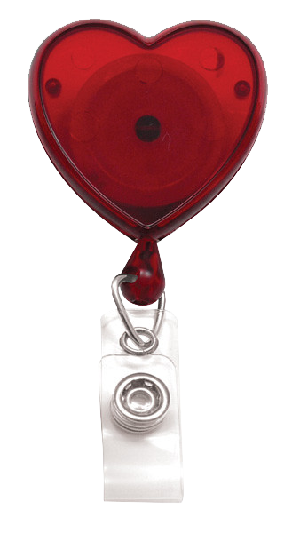 Pink Breast Cancer Awareness Heart-Shaped Badge Reel - Elliott Data  Systems, Inc.