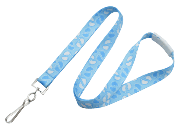Baby Footprint Lanyard